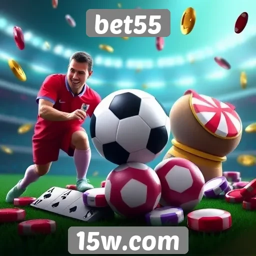 Jogos de azar em destaque no bet55